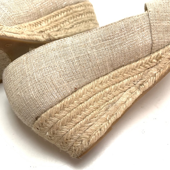 ELLEN TRACY KANDI Peep Toe Espadrille Shoes sz 9 - Picture 15 of 16